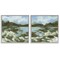 Stupell Industries Vivid Impressionist Landscape 2pc Framed Giclee Wall Art Set Design by June Erica Vess